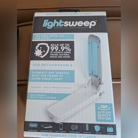 Portable White and Silver UV Sanitizer Lamp - Picture 4 of 4